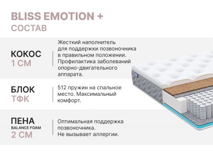 Матрас Димакс Bliss Emotion + 160х195