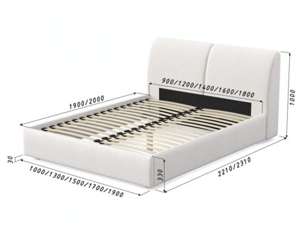 Кровать Арско Бекка Микрошеннил Frida 01 180х200