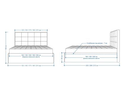 Кровать Lonax Адель велюр Dolly-1 (с подъемным механизмом) 200х190