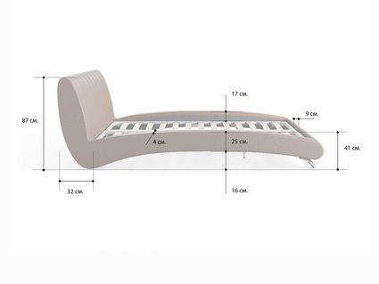 Кровать Сонум Verona Энигма Ментол 200х200