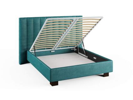 Кровать Сонум Barbara Кашемир Светло-серый (с подъемным механизмом) 200х190