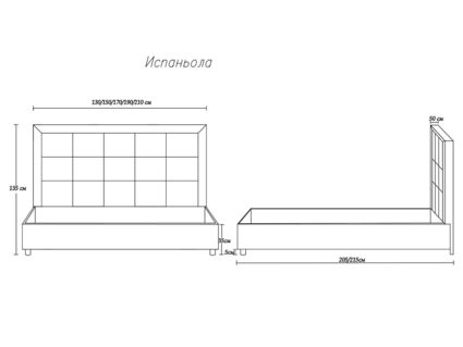 Кровать Димакс Испаньола Агат с подъемным механизмом 120х190