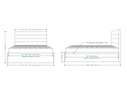 Кровать Lonax Кармела велюр Dolly-13 (с основанием)