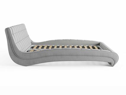 Кровать Сонум Milano Экокожа Графит (с подъемным механизмом) 90х190