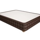 Кровать Mr.Mattress Twin Box экокожа Brown 160х190