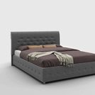 Кровать Sleeptek Premier 1 Экоожа Black (с подъемным механизмом) 120х200