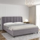 Кровать Sontelle Style Skordia Malta grey с подъемным механизмом 200х200